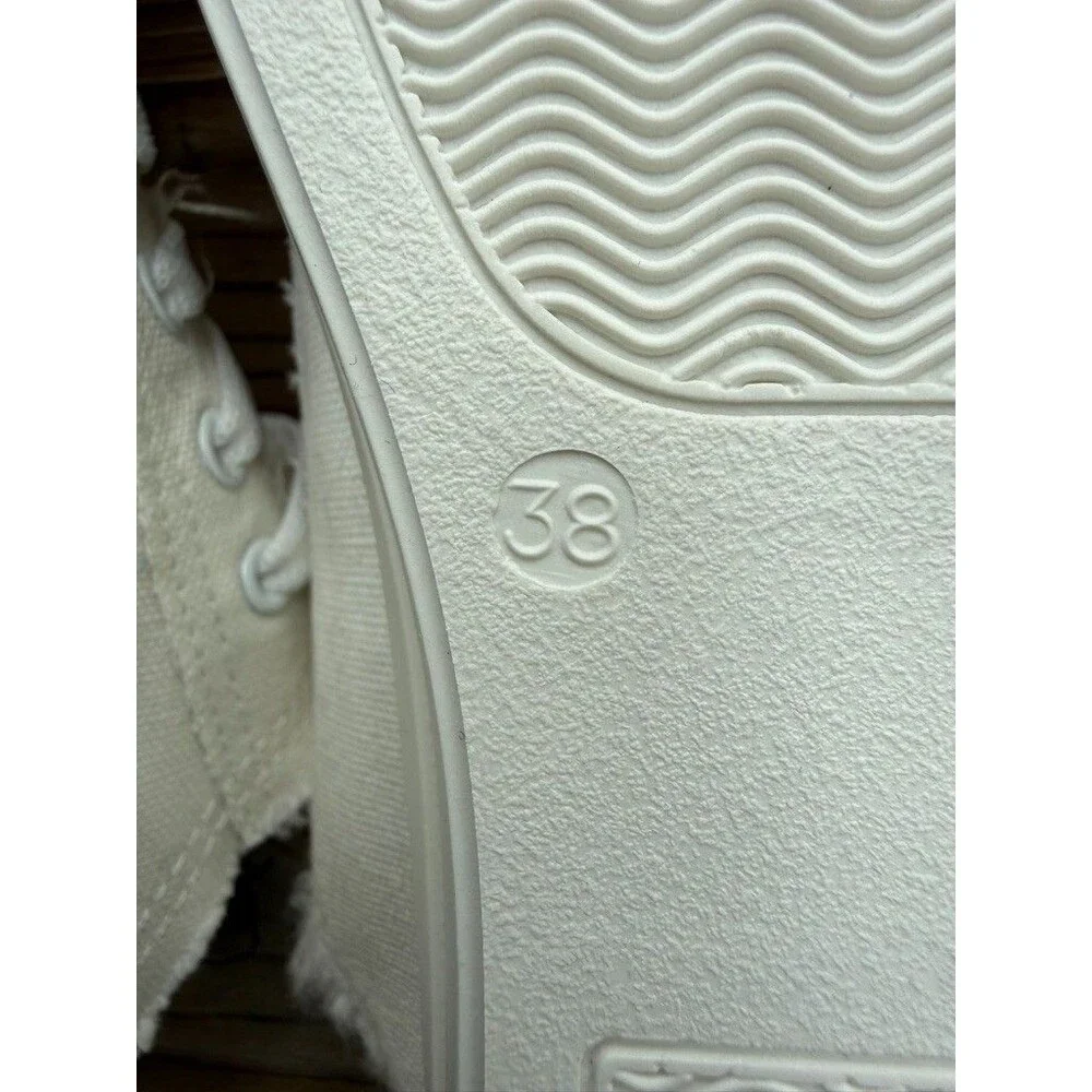 Women Canvas Slip on Sneakers Denim Casual Shoes Lace Up Beach Shoes Summer 38 - Picture 3 of 9
